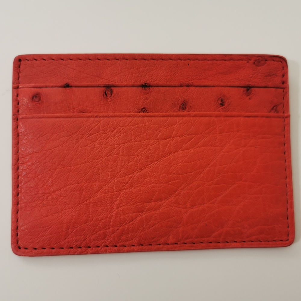 handmade leather card holder, thin wallet,fits at least 5 cards and some…